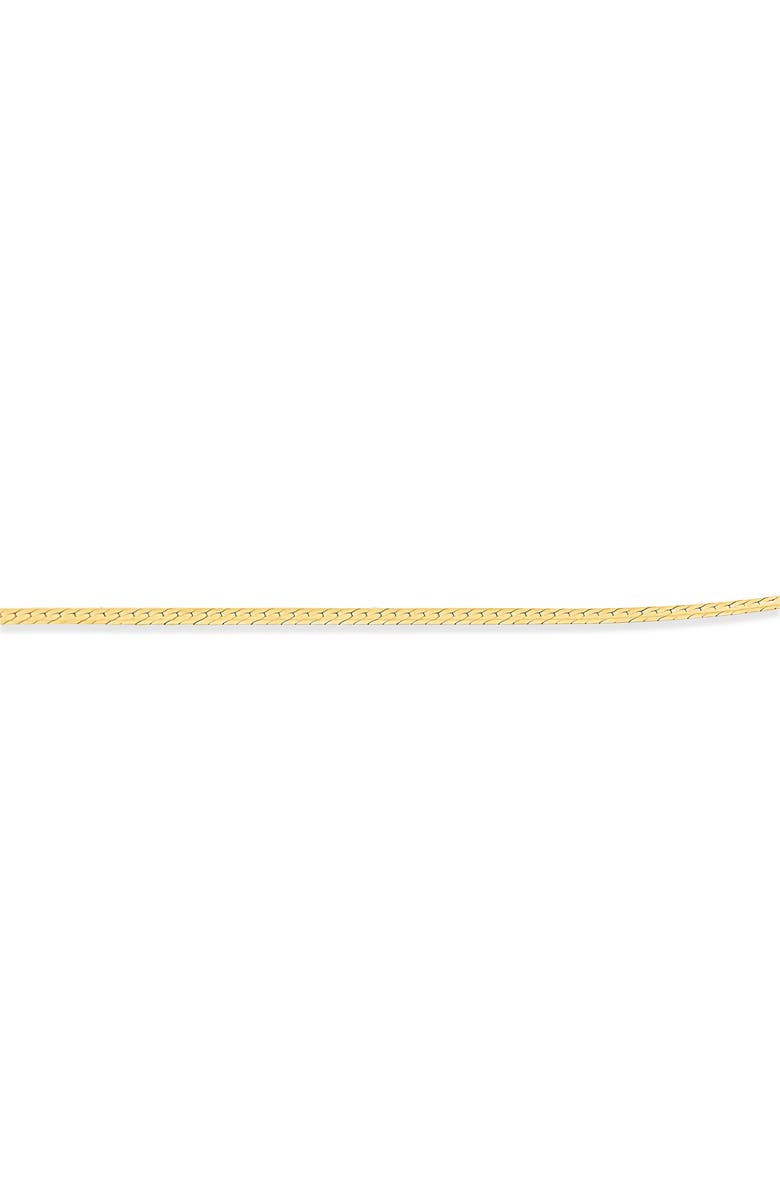 Bony Levy 14K Gold 1mm Herringbone Chain Bracelet, Alternate, color, 14K Yellow Gold