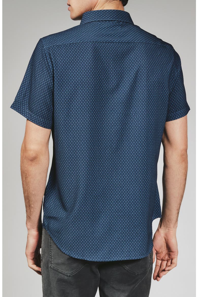 Bosworth Short Sleeve Button-Down Shirt, Alternate, color, NAVY