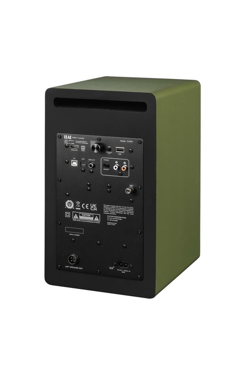 ELAC DCB61 Debut ConneX Powered Bookshelf Speaker - Pair, Alternate, color, Olive