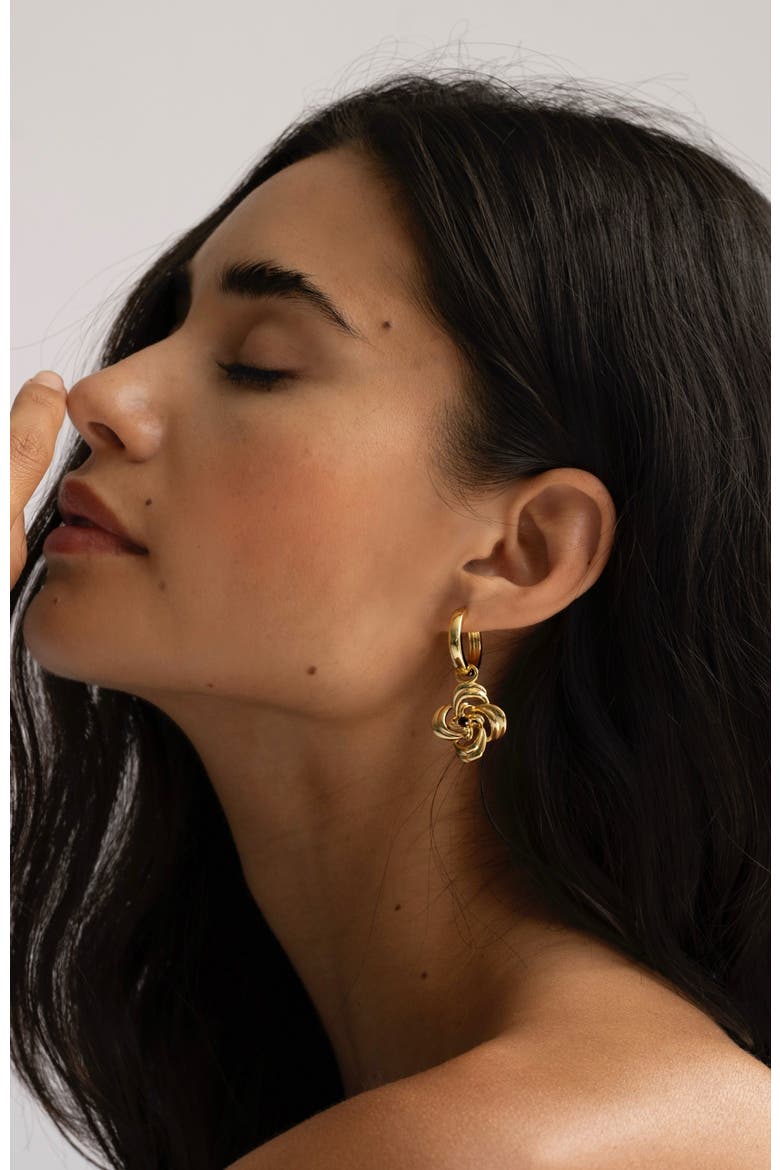 Cammila Oversized Earrings, Alternate, color, Yellow Gold