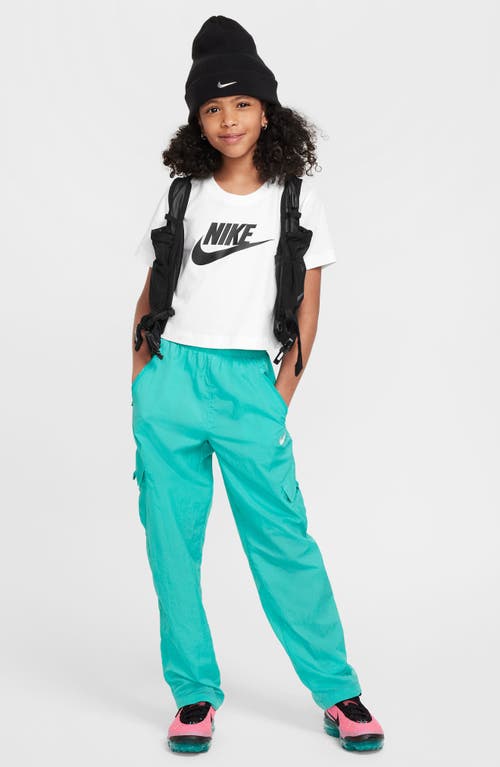 Nike Big Kid Girls Crew Neck Short Sleeve Regular Fit Graphic T-shirt In White