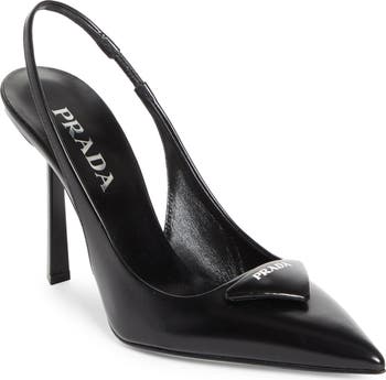 Puffy Logo Slingback Pump