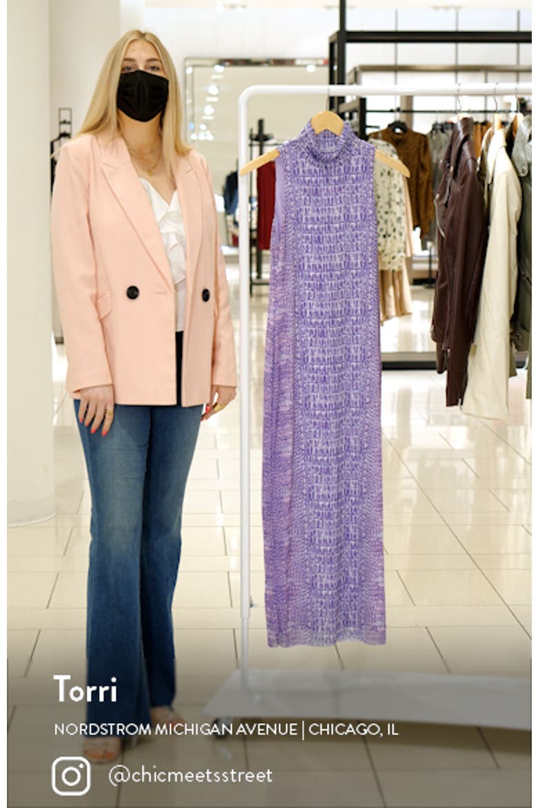 Poste Turtleneck Body-Con Maxi Dress video