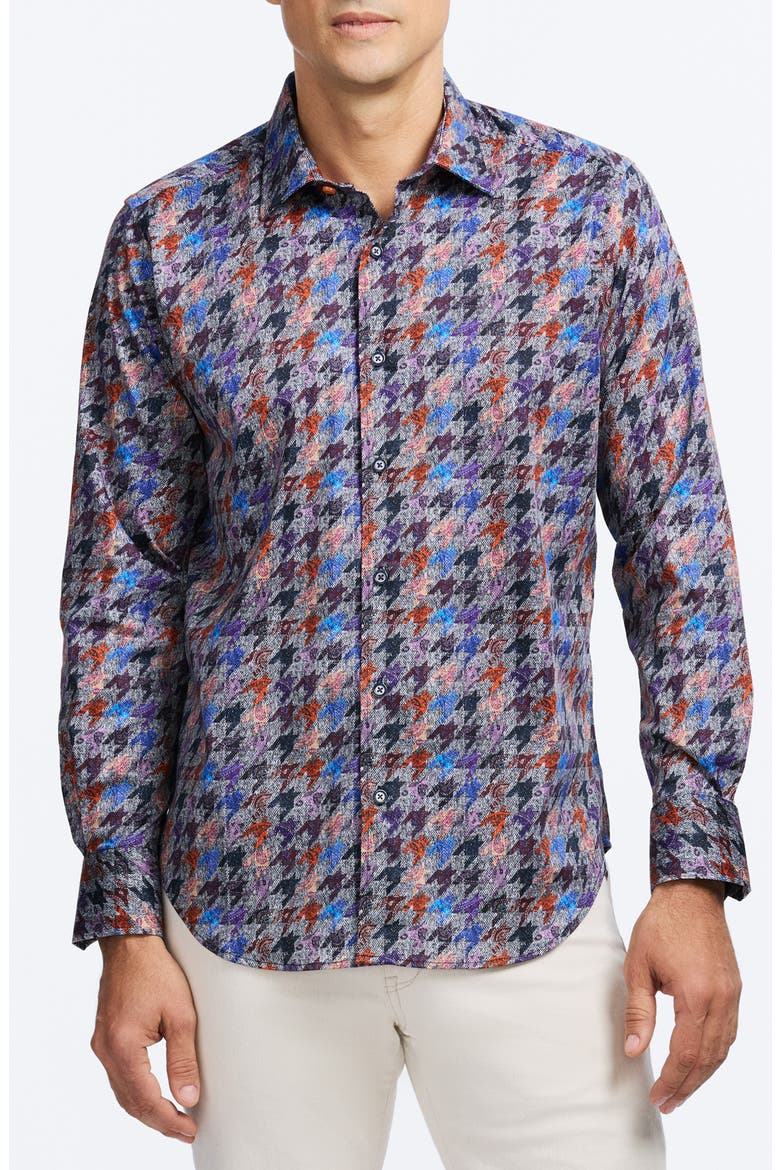 Darcy Button-Up Shirt, Main, color, BLUE MULTI