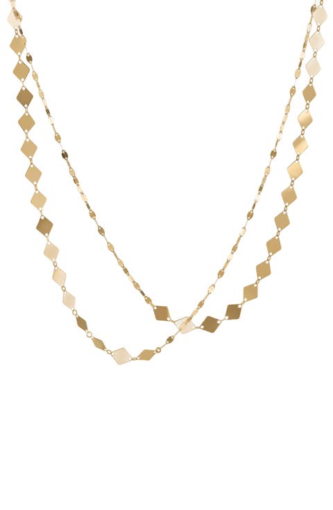 Kite Blake Remix 14K Gold Double Strand Necklace