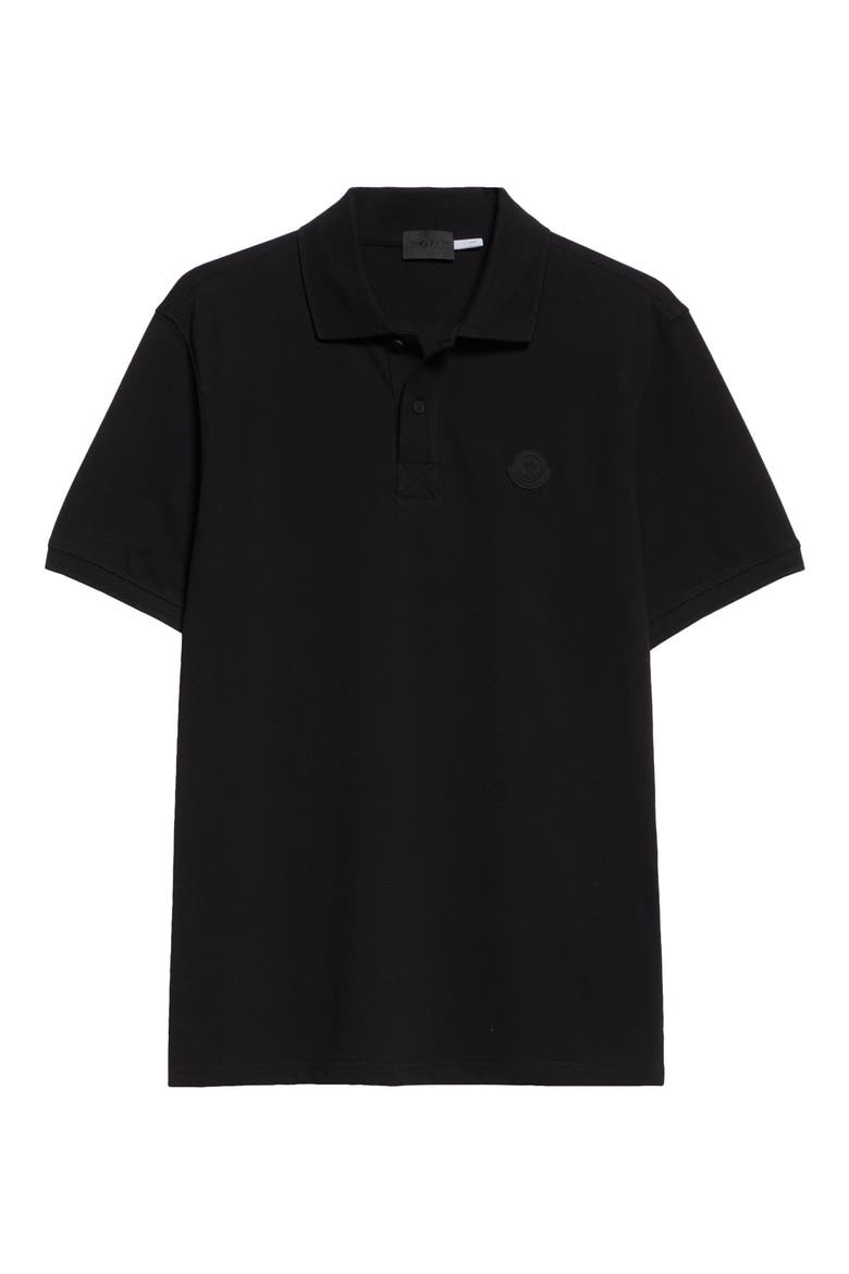 Logo Cotton Polo, Alternate, color, BLACK