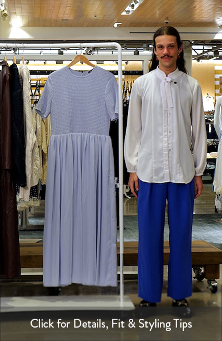 Iris Techno Short Sleeve Maxi Dress, sales video thumbnail