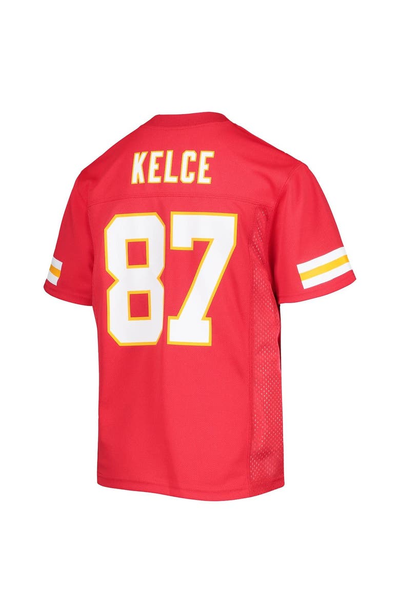 Outerstuff Youth Travis Kelce Red Kansas City Chiefs Replica Player Jersey, Alternate, color, 