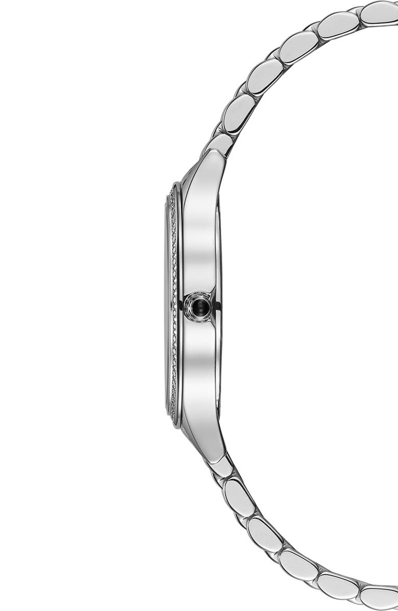 BALMAIN WATCHES Mother-of-Pearl Diamond Bracelet Watch, 29mm, Alternate, color, Stainless Steel