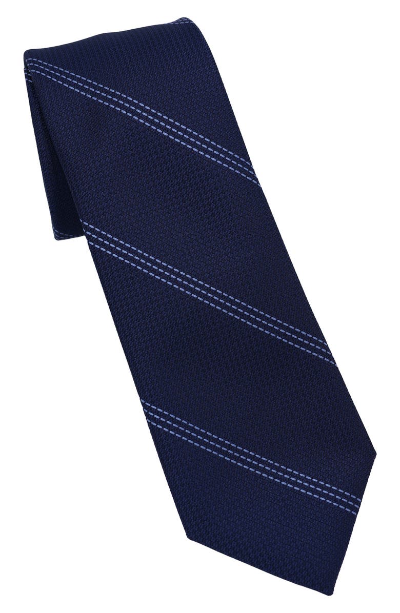 DKNY Stitch Stripe Tie, Main, color, 