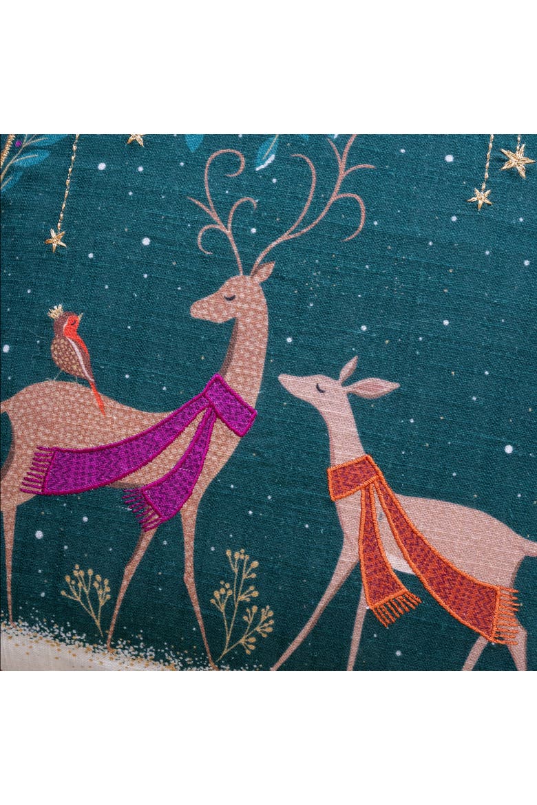 Deer Accent Throw Pillow 20" x 20", Alternate, color, Green