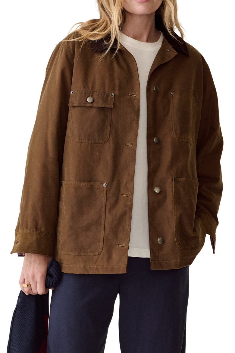 Riley Barn Jacket, Main, color, BRONZE