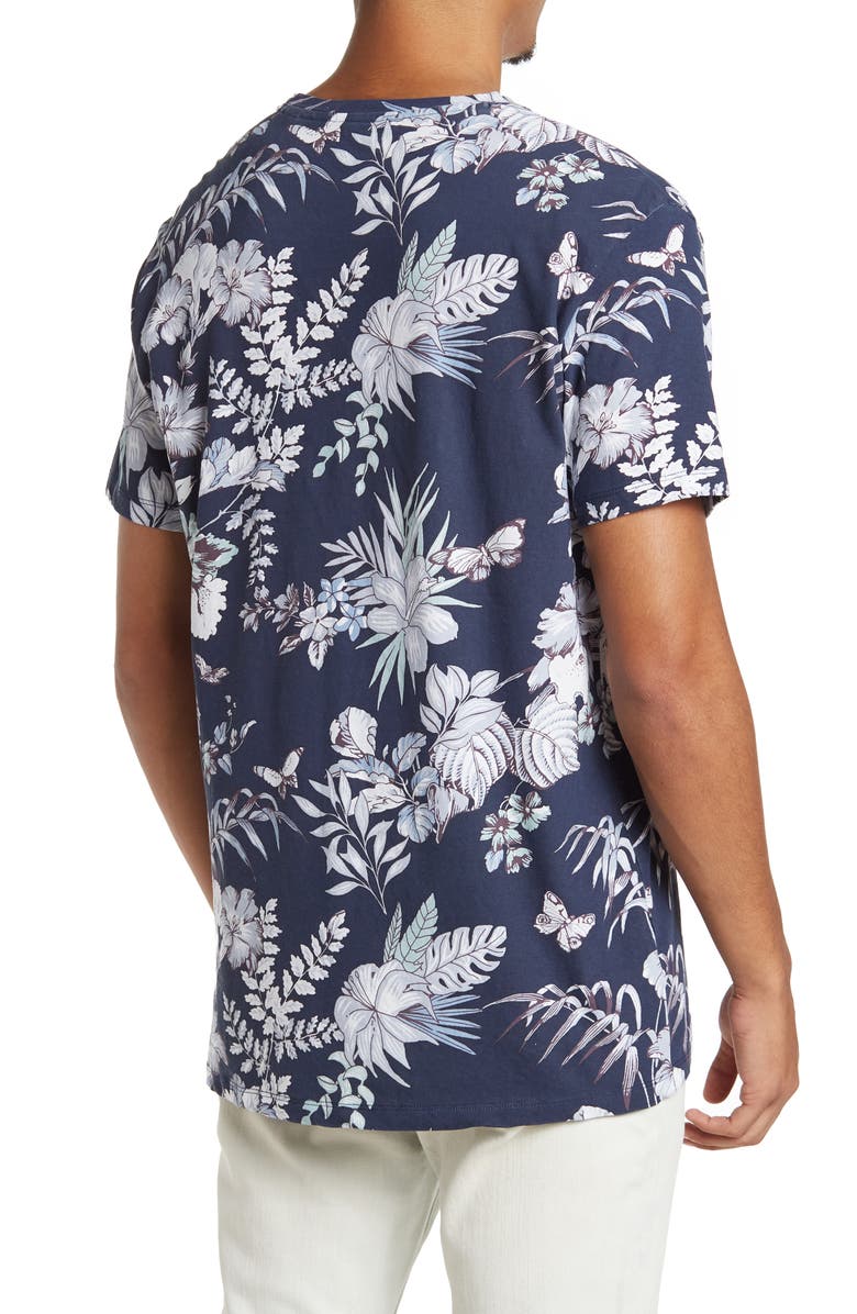 Slate & Stone Tropical Print Crewneck T-Shirt, Alternate, color,