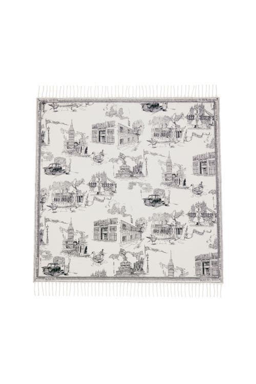 Shop Burberry London Landmarks Cashmere Wool Blanket