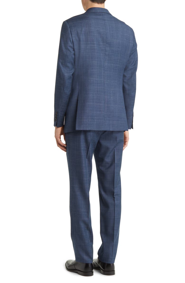 Emporio Armani Textured Plaid Virgin Wool Suit, Alternate, color,
