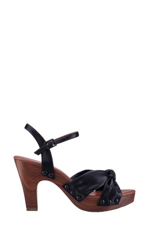Nina Pop Ankle Strap Platform Sandal In Black