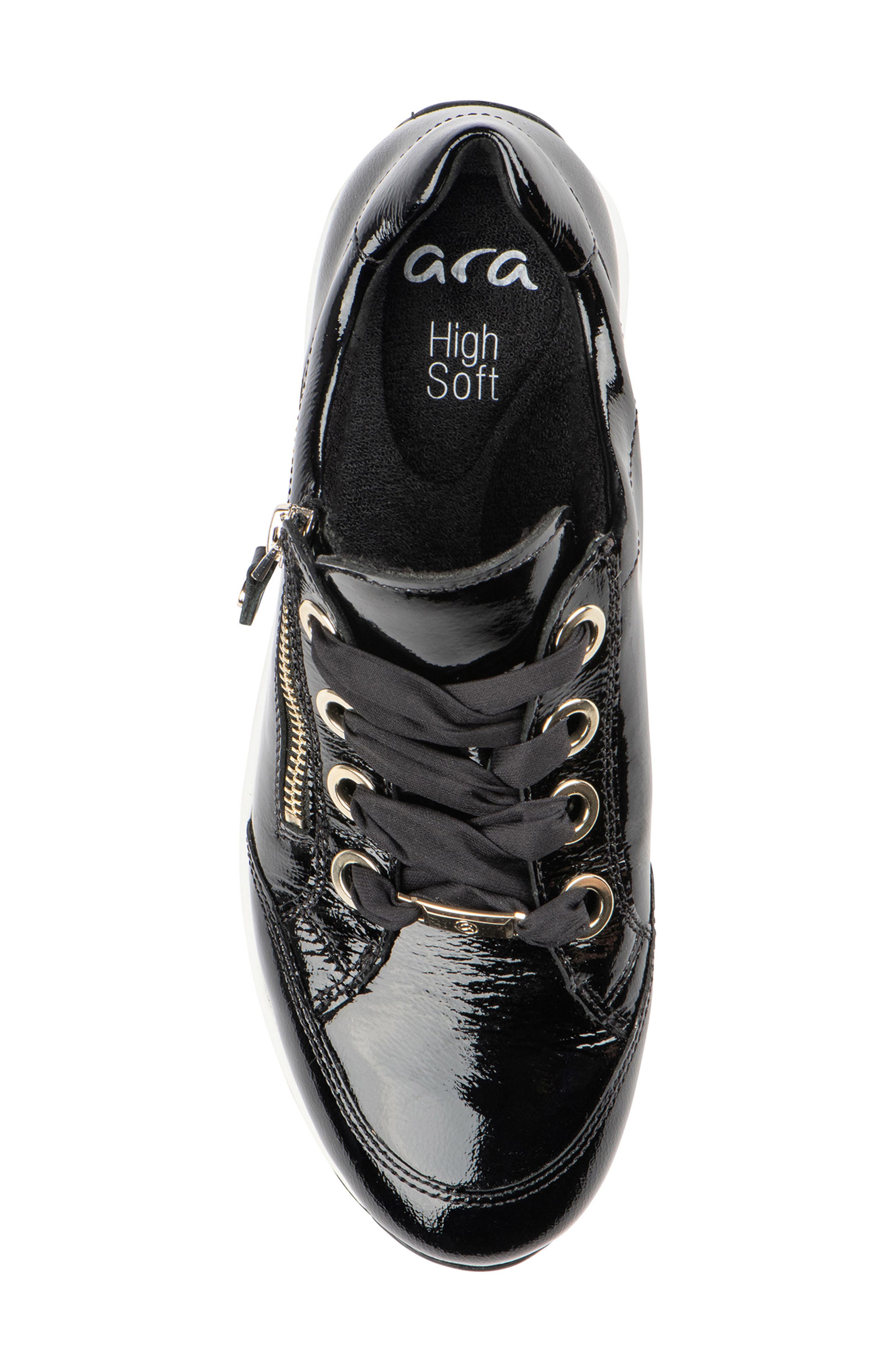 ara Ollie Sneaker, Alternate, color, Black/Gold