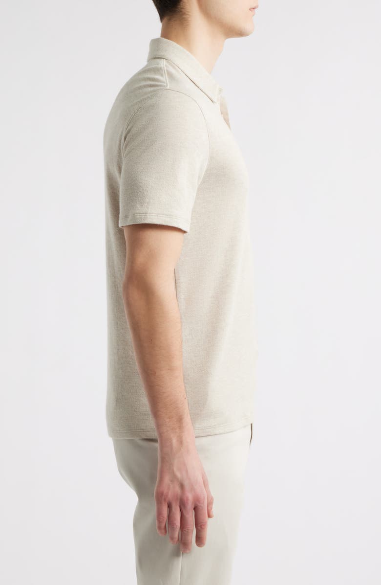 Vince Pima Cotton Blend Polo, Alternate, color, Morning Haze