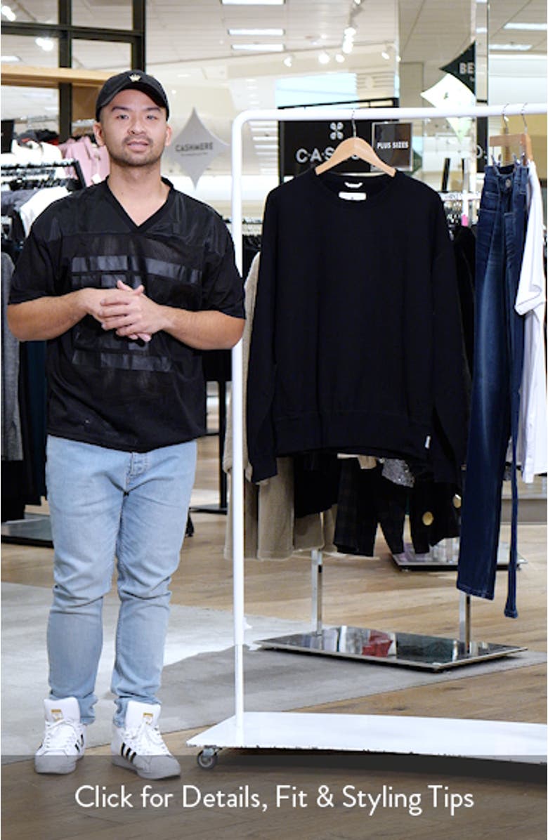 Midweight Terry Relaxed Crewneck Sweatshirt, sales video thumbnail