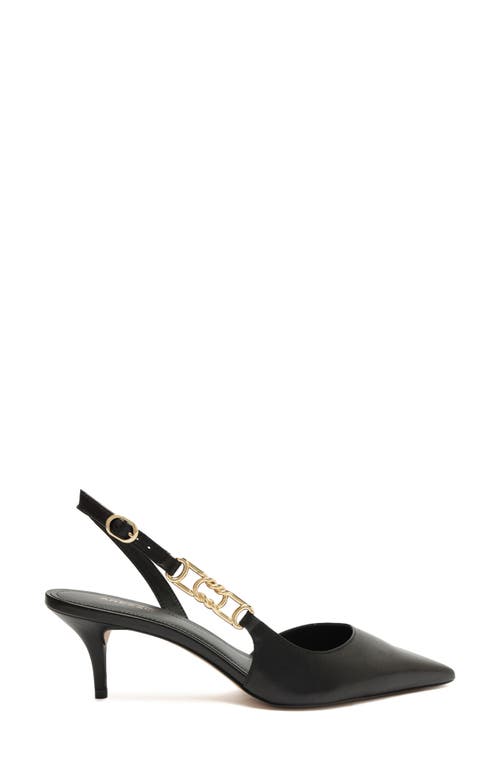Arezzo Faye Half D'orsay Pointed Toe Slingback Pump