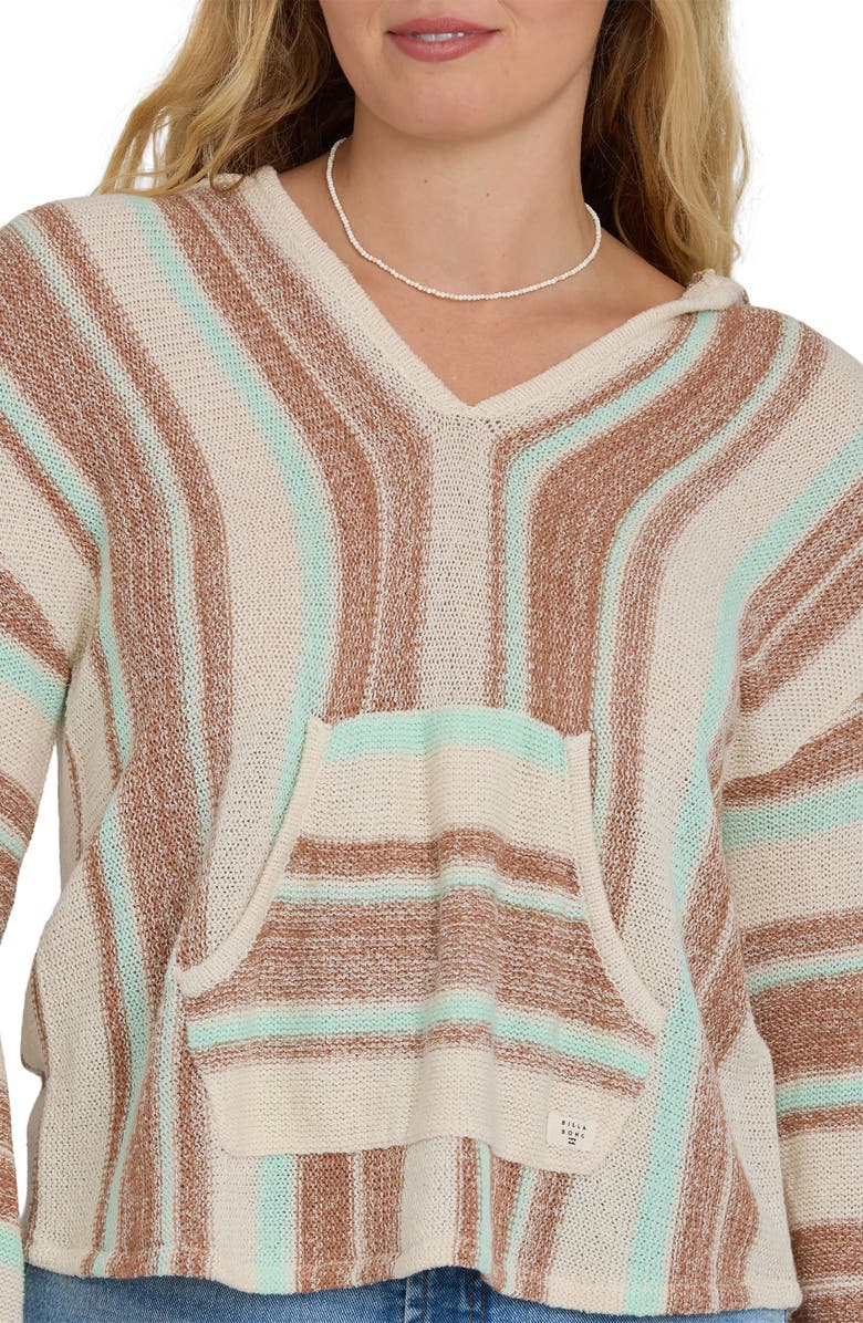 Billabong Baja Beach Stripe Cotton Blend Hoodie, Alternate, color, 