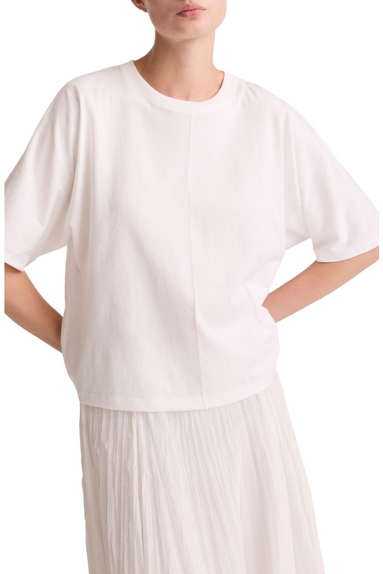 Dolman Sleeve Cotton T-Shirt, Main, color, OPTIC WHITE