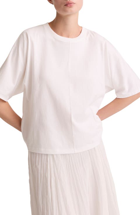 Dolman Sleeve Cotton T-Shirt