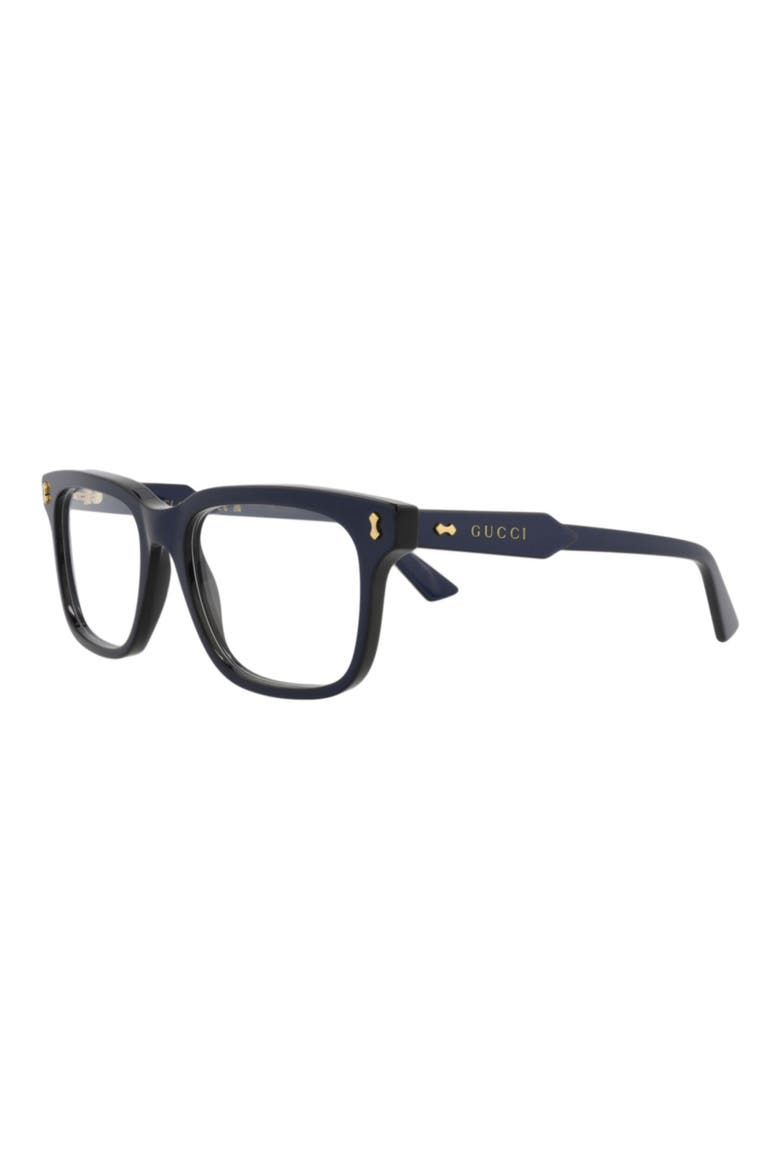 55mm Square Optical Glasses, Alternate, color, BLUE BLUE TRANSPARENT