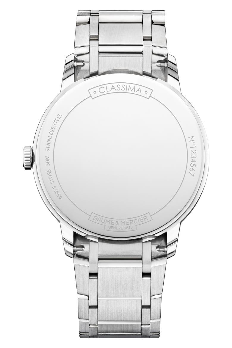 Classima Bracelet Watch, 40mm, Alternate, color, SILVER