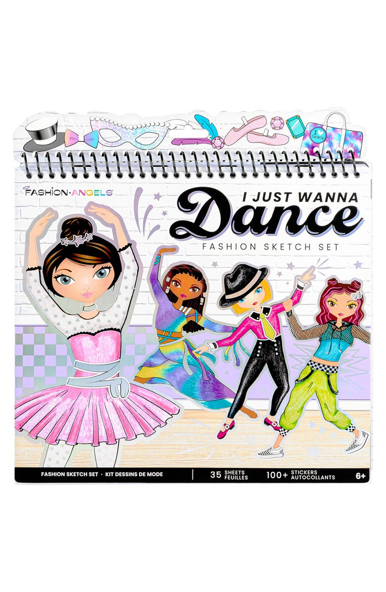 Fashion Angels Fashion Sketch Set, I Just Wanna Dance, Art and Craft Kit, Alternate, color, Multicolored