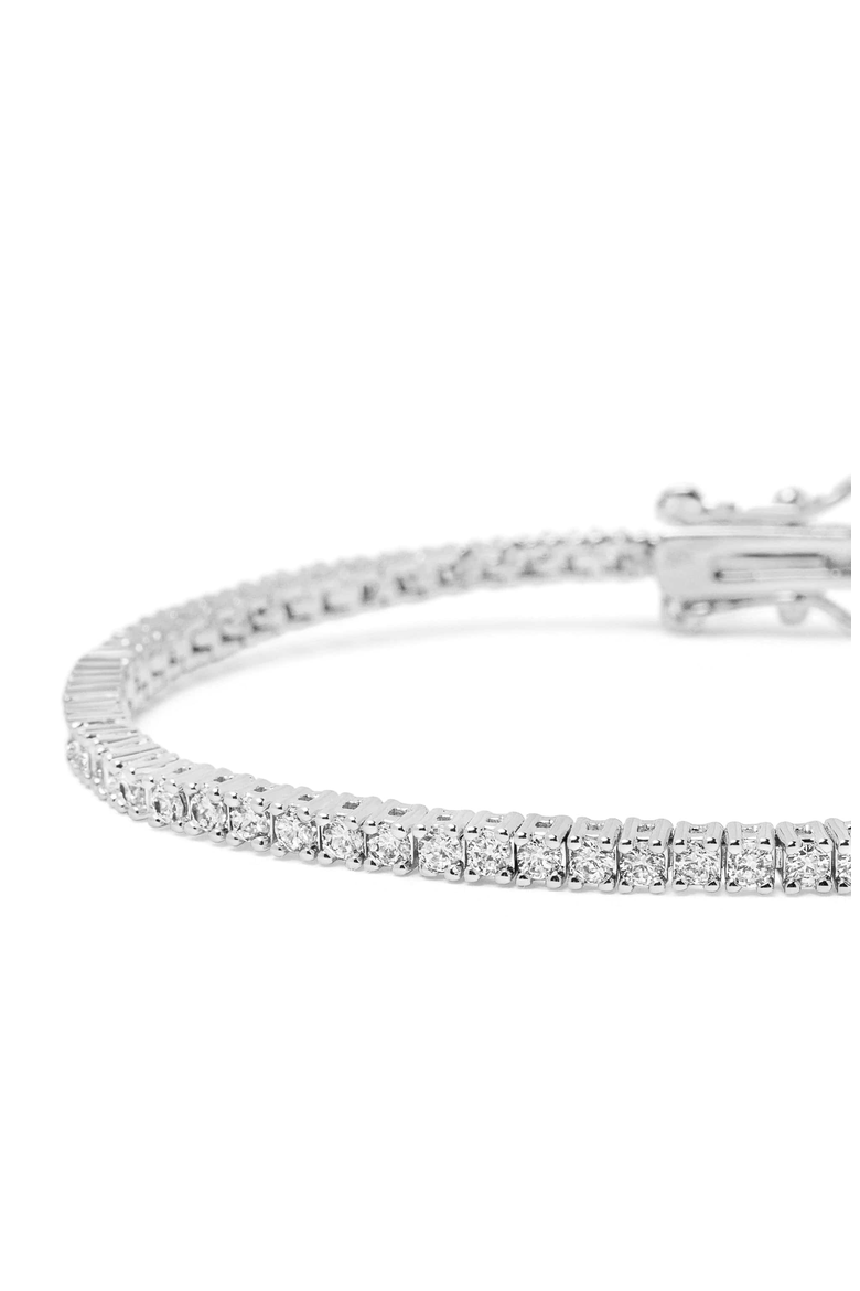 Silver Mini Tennis Bracelet, Alternate, color, Silver