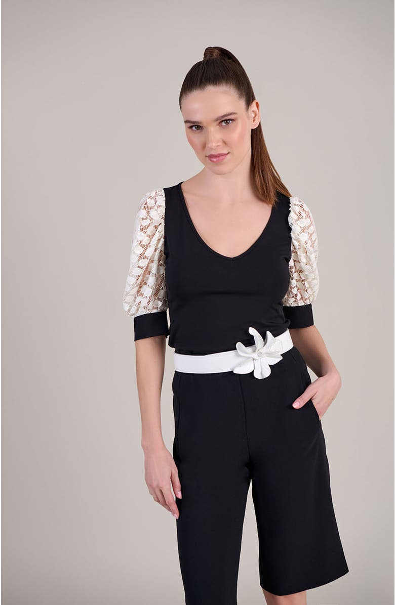 Anne Fontaine Brook T-Shirt, Alternate, color, Black