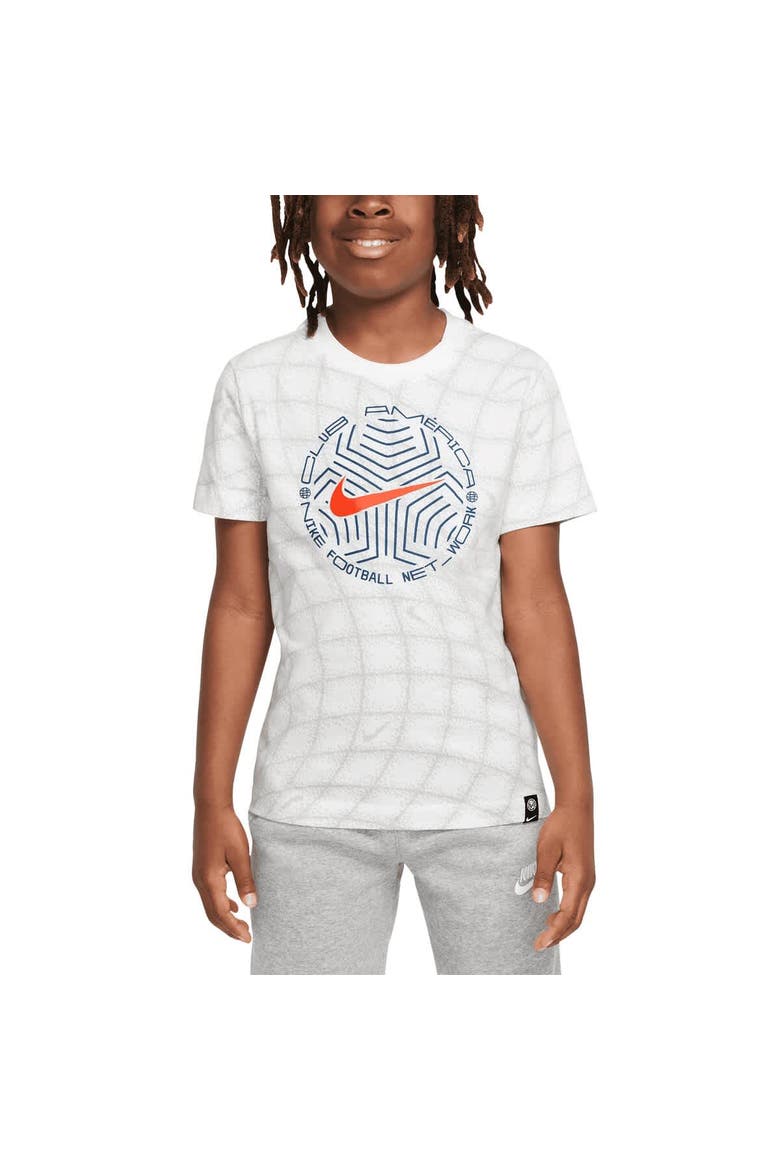 Youth Nike White Club America Play T-Shirt, Alternate, color, White