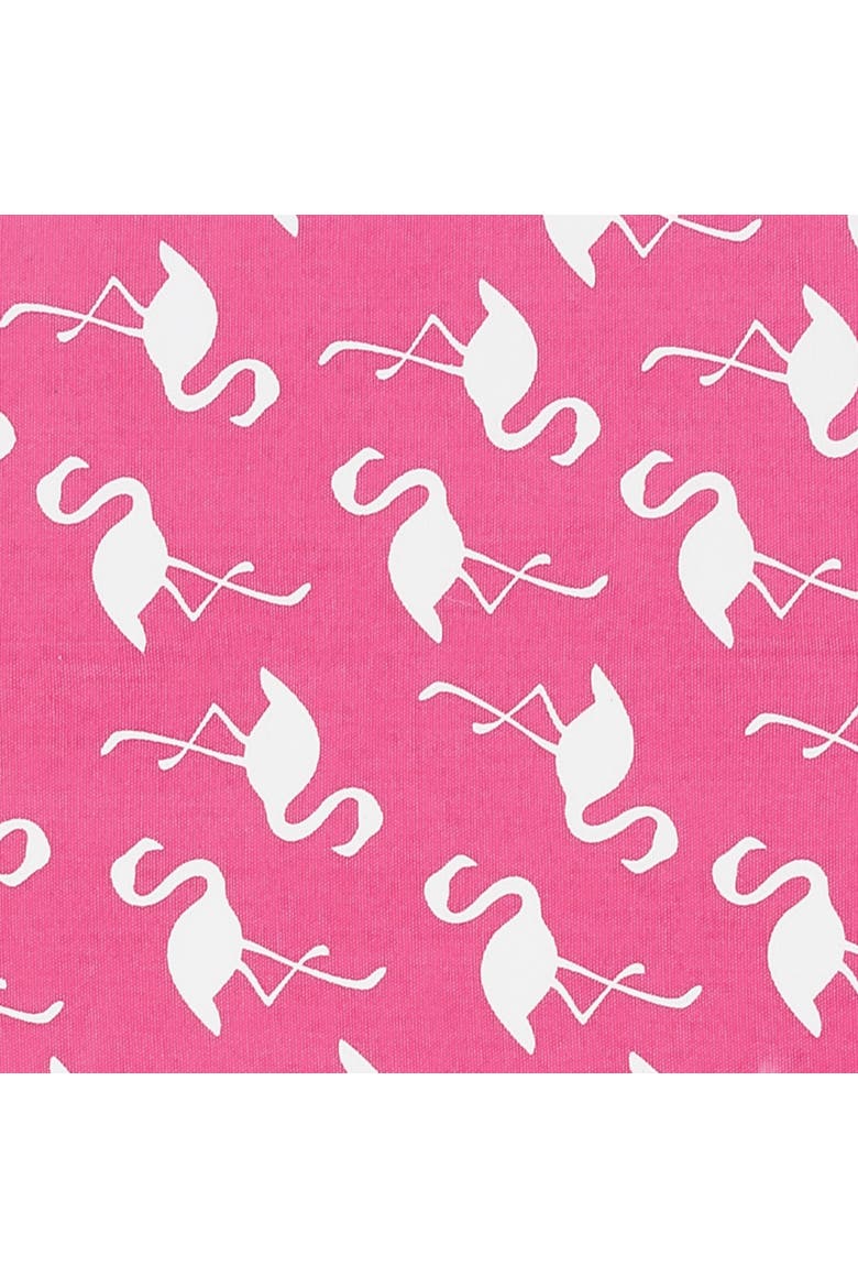 Beachy Flamingo Cotton Placemats, Set of 6, 13" x 19", Alternate, color, Pink