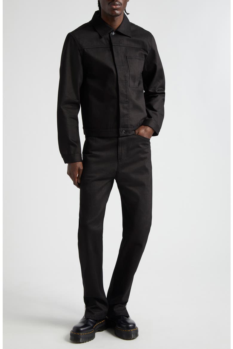 Three-Pocket Cotton Bomber Jacket, Alternate, color, BLACK