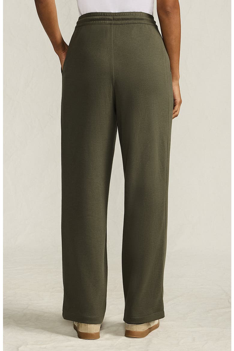 Sport Knit High Rise Pull On Relaxed Straight Leg Pants, Alternate, color, Forest Moss