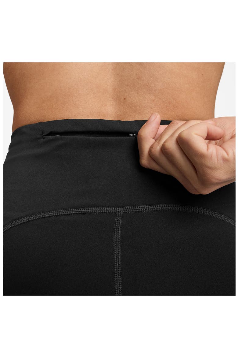Swift High-Waisted Pocket 7/8 Running Leggings, Alternate, color, 010 010 BLACK/REFLECTIVE SILV