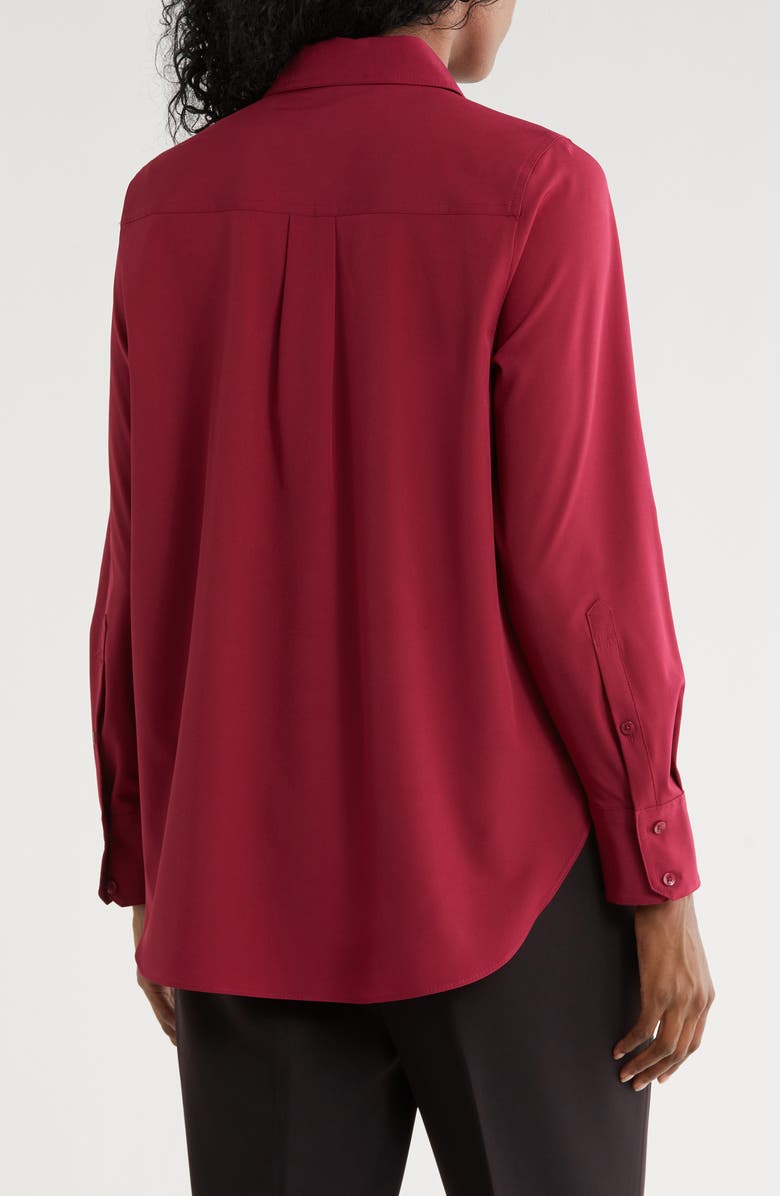 DKNY Button-Up Shirt, Alternate, color, Beet