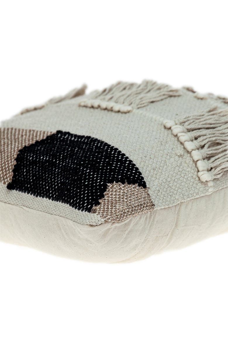 PARKLAND COLLECTION Taj Transitional Ivory Throw Pillow, Alternate, color, Ivory