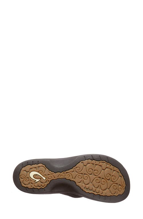 Olukai Ohana Flip Flop In Black