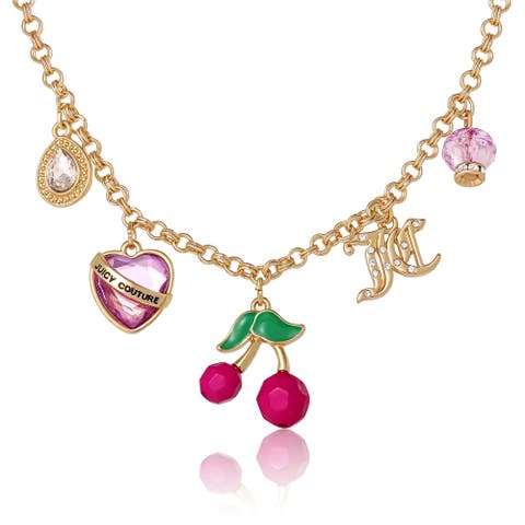 Cherry Charm Necklace, 18 + 2''