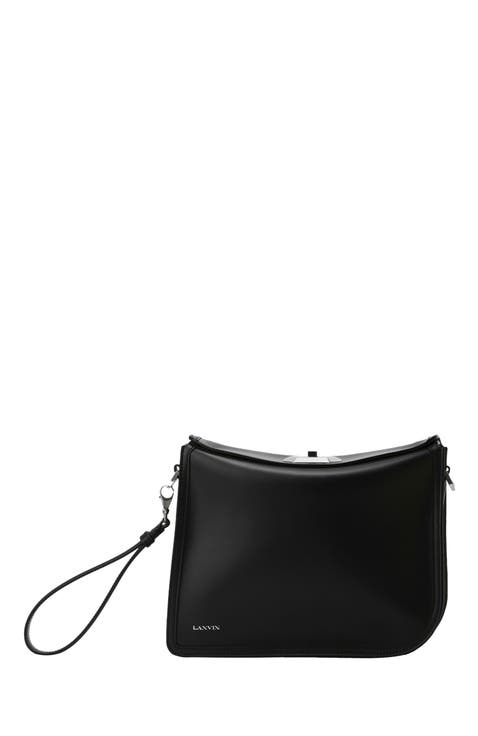 Compagnon Asymmetrical Leather Clutch Bag