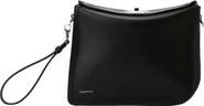 Lanvin Compagnon Asymmetrical Leather Clutch Bag