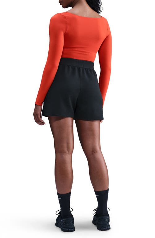 Nike Dri-fit Long Sleeve Bodysuit In Gold