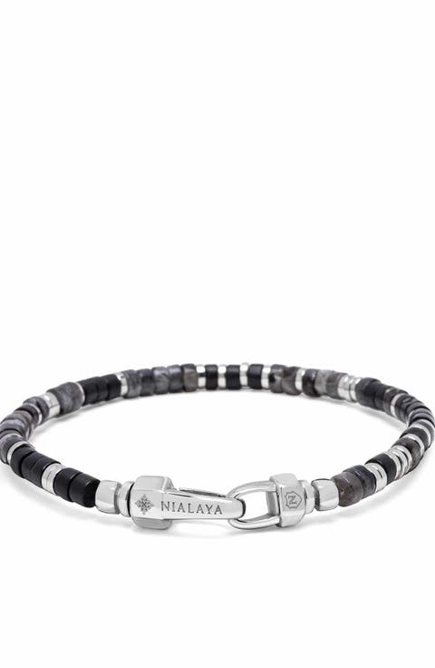 Midnight Onyx Heishi Bracelet