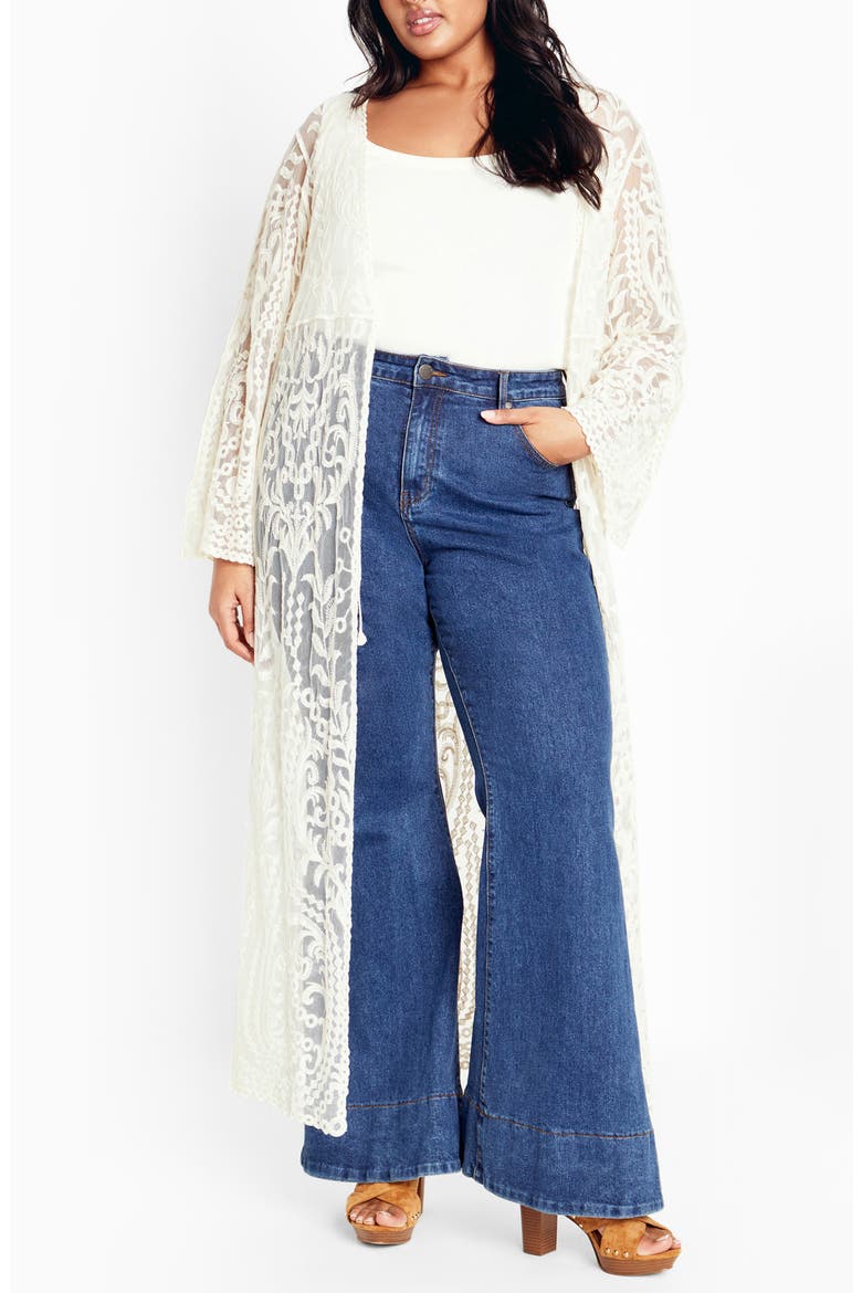 Pretty Lace Duster, Main, color, NATURAL