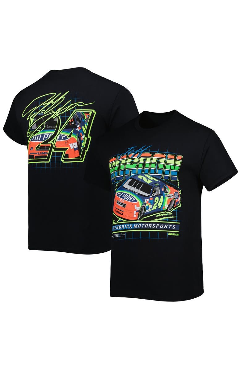 HENDRICK MOTORSPORTS TEAM COLLECTION Men's Hendrick Motorsports Team Collection Black Jeff Gordon DuPont T-Shirt, Alternate, color, Black