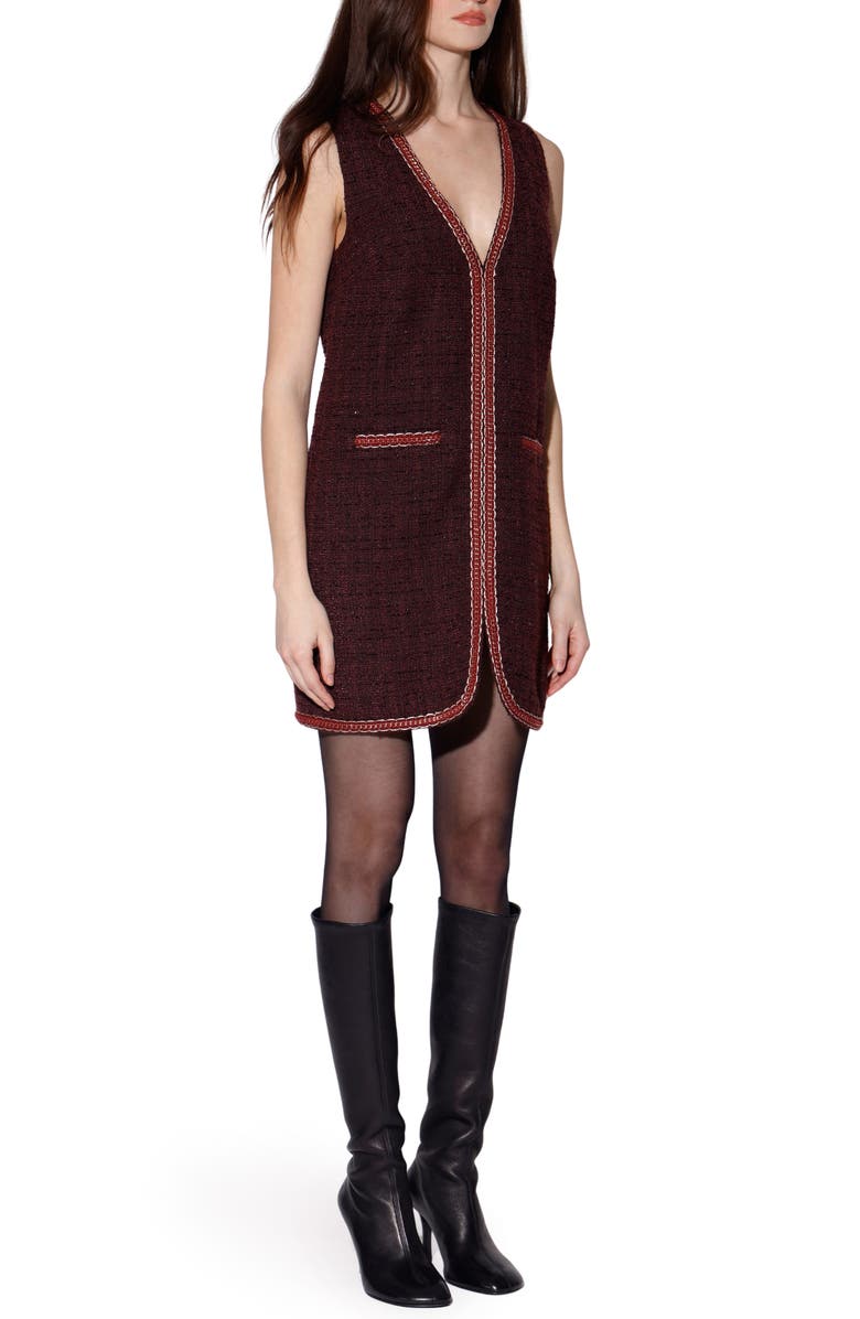Walter Baker Evie Sleeveless Tweed Dress, Alternate, color,
