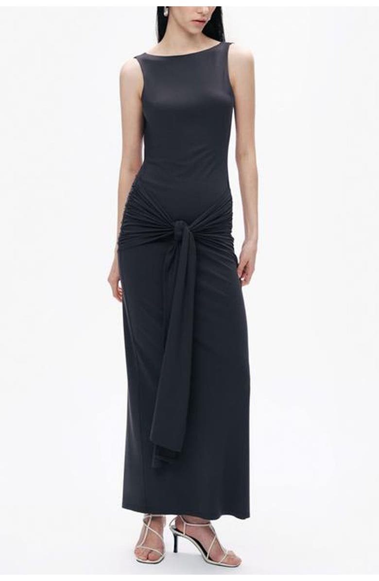 Nocturne Backless Maxi Dress, Main, color, 
