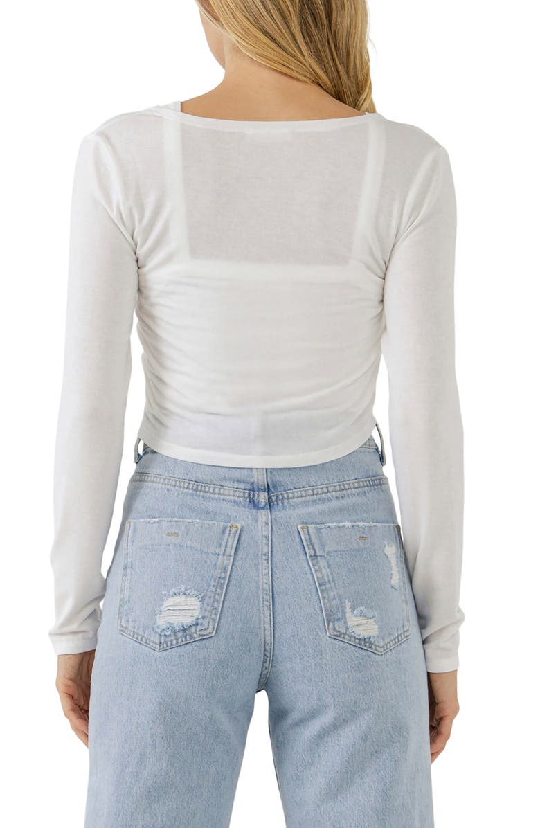 Grey Lab Two-Piece Cardigan & Camisole Set, Alternate, color,